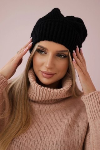 Czapka damska Ingrid K371 czarna uniwersalny