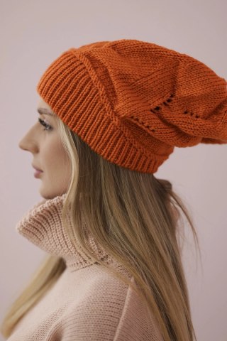 Czapka damska Ingrid K371 pomarańczowa uniwersalny