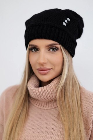 Czapka damska Larisa K395 czarna uniwersalny