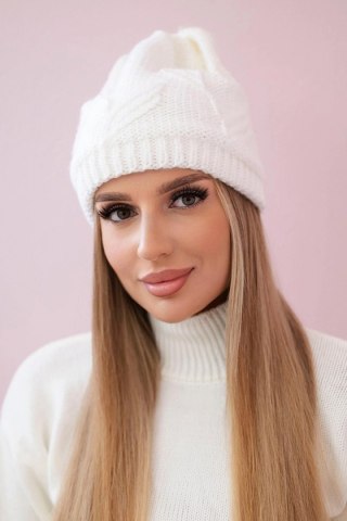 Czapka damska Majka K376 biała uniwersalny