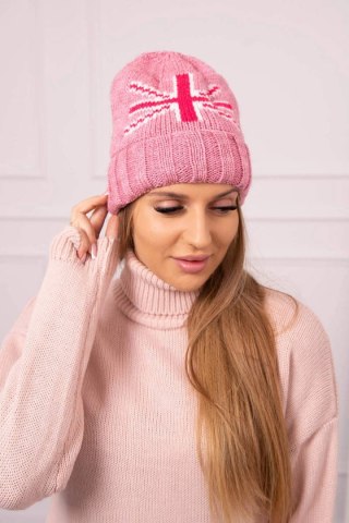 Czapka damska Meghan K410 ciemno różowa uniwersalny