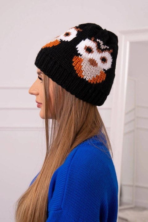 Czapka damska Ofelia K349 czarna uniwersalny