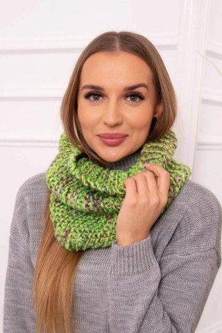KN16 Komin damski zielony neon uniwersalny