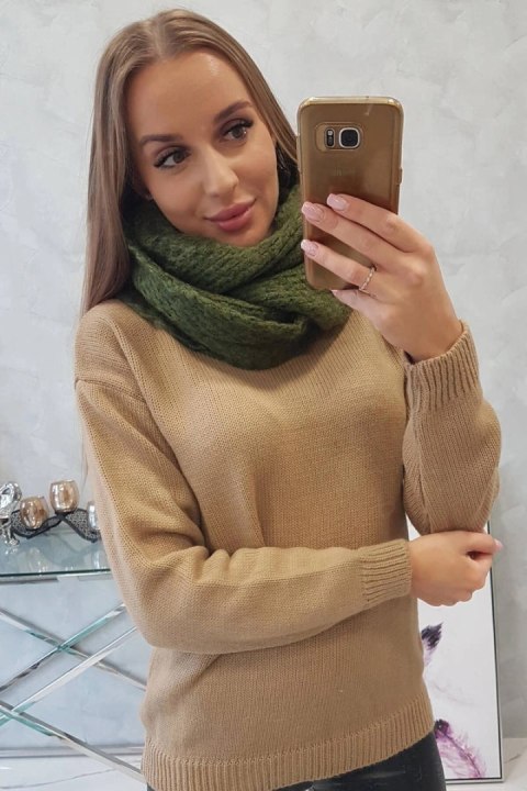 KN17 Komin damski khaki uniwersalny