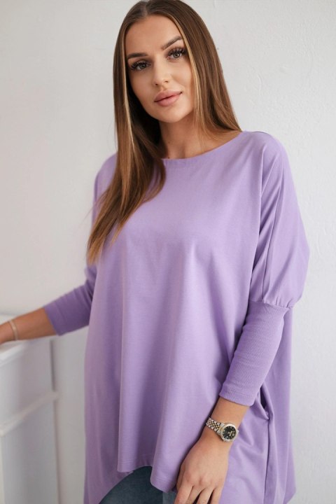 Bluzka oversize fioletowy uniwersalny
