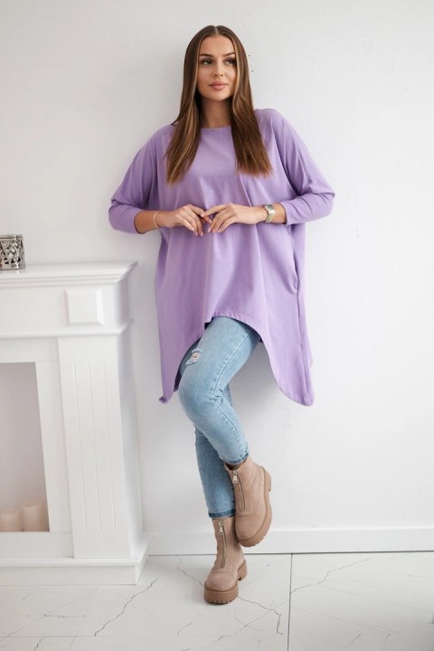 Bluzka oversize fioletowy uniwersalny