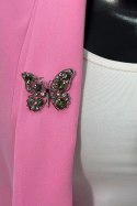 Broszka Motyl A-2-21-7 zielony + srebrny uniwersalny