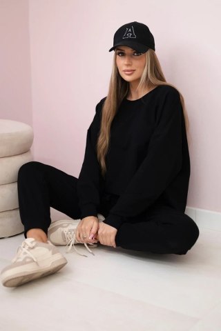 Komplet 2-częściowy bluza + spodnie czarny uniwersalny