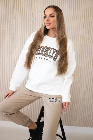Komplet ocieplany Brooklyn jasny beżowy uniwersalny