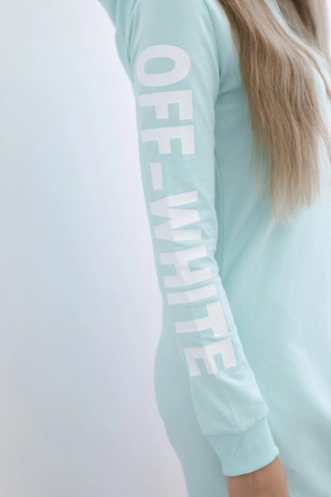 Sukienka Off White miętowa uniwersalny