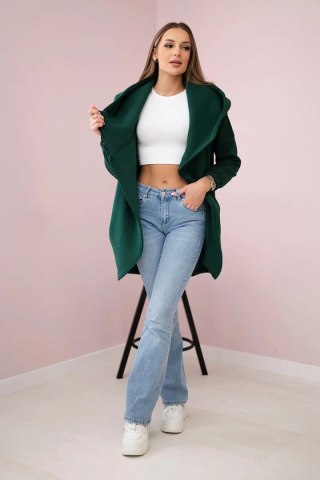Bluza z krótkim suwakiem ciemno zielona uniwersalny