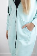 Bluza ocieplana długa z kapturem uniwersalny