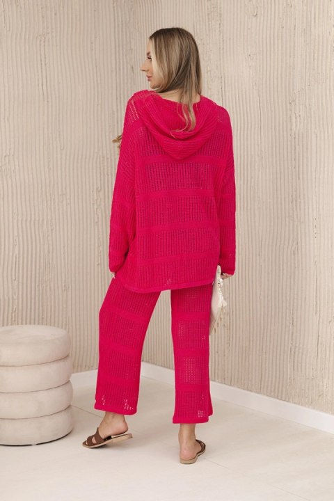 Komplet ażurowy Rayon fuksja M Komplet ażurowy Rayon fuksja M