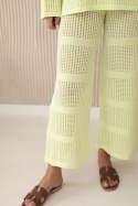 Komplet ażurowy Rayon pistacjowy M