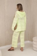 Komplet ażurowy Rayon pistacjowy S