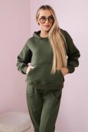 Komplet ocieplany bluza + spodnie khaki uniwersalny