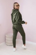 Komplet ocieplany bluza + spodnie khaki uniwersalny