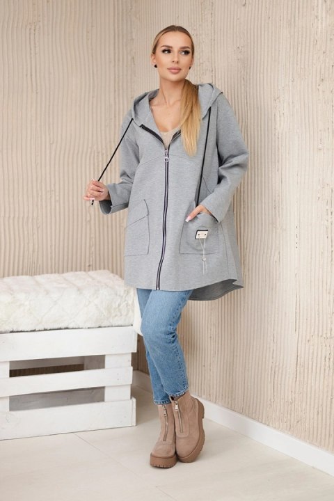 Bluza z kapturem Punto Milano Winter szara uniwersalny Bluza z kapturem Punto Milano Winter szara uniwersalny