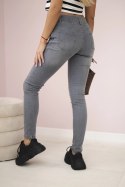 Spodnie jeansowe grafitowe XL