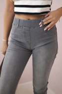 Spodnie jeansowe grafitowe XL