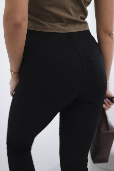 Spodnie bawełniane z kieszeniami z tyłu czarne 2XL Spodnie bawełniane z kieszeniami z tyłu czarne 2XL