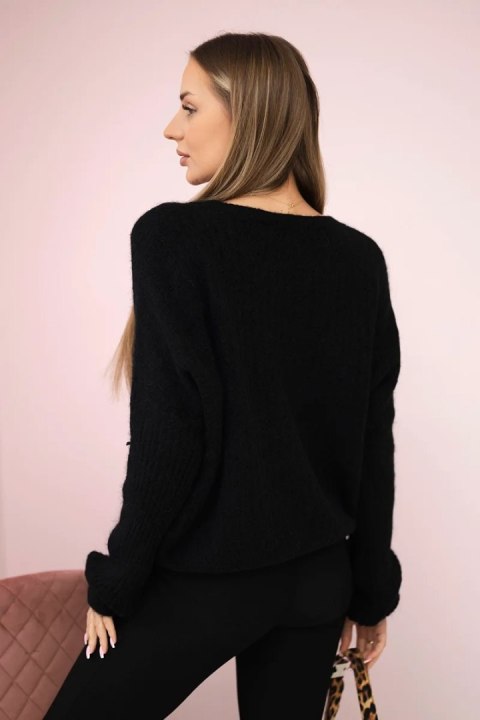 Sweter baby alpaka czarny uniwersalny