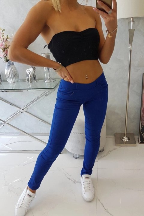 Spodnie kolorowy jeans chabrowe L Spodnie kolorowy jeans chabrowe L