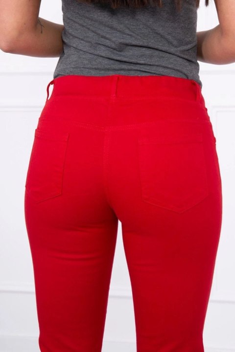 Spodnie kolorowy jeans czerwone 3XL Spodnie kolorowy jeans czerwone 3XL
