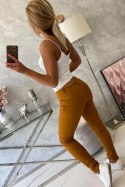 Spodnie kolorowy jeans musztardowe S