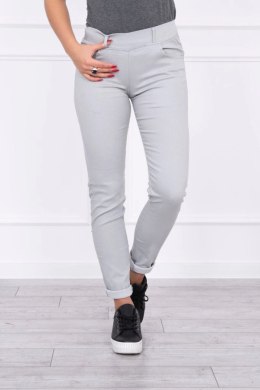 Spodnie kolorowy jeans szare L