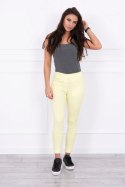 Spodnie kolorowy jeans żółte XL