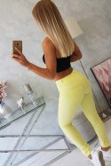Spodnie kolorowy jeans żółte M