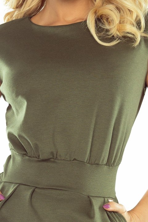 144-5 Sukienka midi SARA - KHAKI - XS 144-5 Sukienka midi SARA - KHAKI - XS