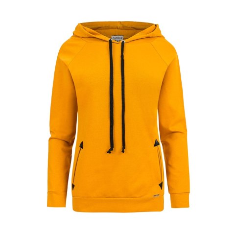 262-1 Bluza z kapturem i kieszonkami - kolor musztardowy - XL 262-1 Bluza z kapturem i kieszonkami - kolor musztardowy - XL