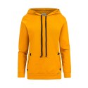262-1 Bluza z kapturem i kieszonkami - kolor musztardowy - XXL