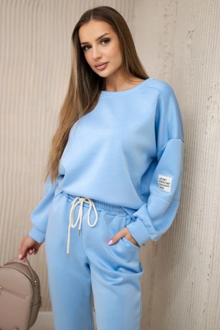 Komplet bluza + spodnie masełko niebieski uniwersalny