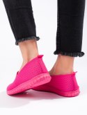Różowe sportowe obuwie slip on - 39