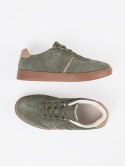 Zamszowe zielone sneakersy Sergio Leone - 40