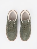 Zamszowe zielone sneakersy Sergio Leone - 40