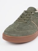 Zamszowe zielone sneakersy Sergio Leone - 40
