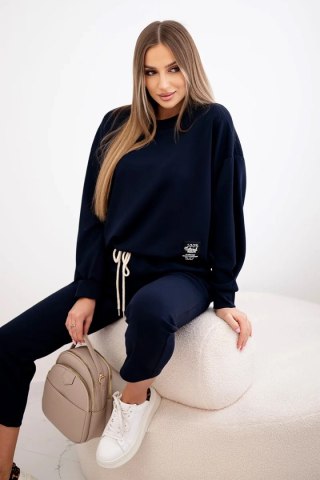 Komplet masełko bluza + spodnie granatowy uniwersalny