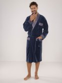 Szlafrok 773/BONJOUR DŁUGI Kolor(granatowy) Rozmiar(XL)