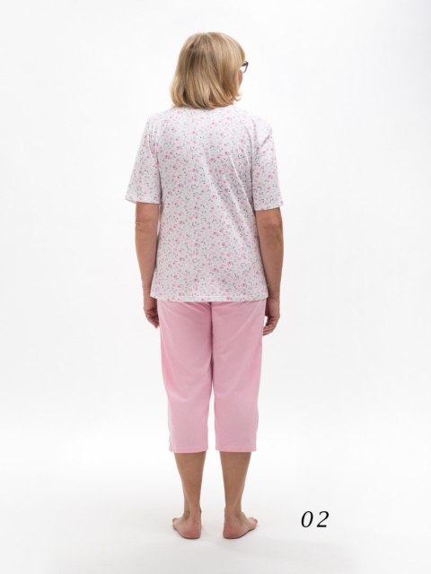 Piżama 200/MARIA I Kolor(brudny róż 26) Rozmiar(4XL)