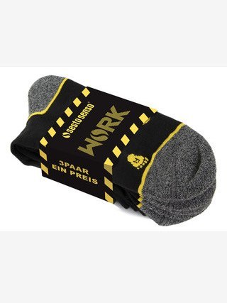 Skarpety SPORT KRÓTKA 3/PACK Kolor(black-yellow) Rozmiar(35/38)