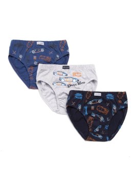 Slipy B-219SD Kolor(granatowy-szary-jeans) Rozmiar(104/110)