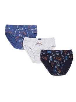 Slipy B-515SD Kolor(granatowy-szary-jeans) Rozmiar(134/140)
