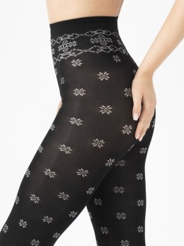 Rajstopy SNOWFLAKE 40 Kolor(black-ecru) Rozmiar(2)