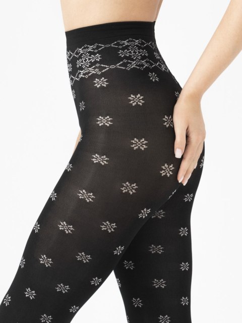 Rajstopy SNOWFLAKE 40 Kolor(black-ecru) Rozmiar(2) Rajstopy SNOWFLAKE 40 Kolor(black-ecru) Rozmiar(2)