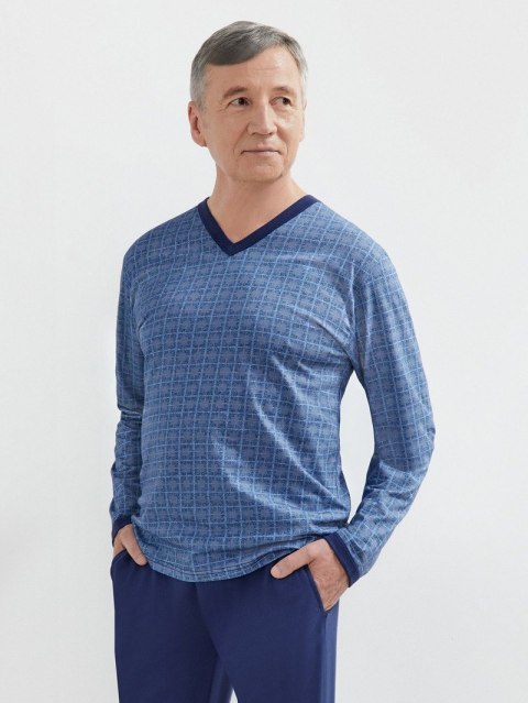 Piżama 402/ROMAN II Kolor(niebieski 11) Rozmiar(XL)