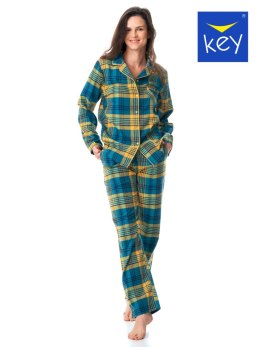 Piżama LNS 407 B23 Kolor(zielony-krata) Rozmiar(3XL)